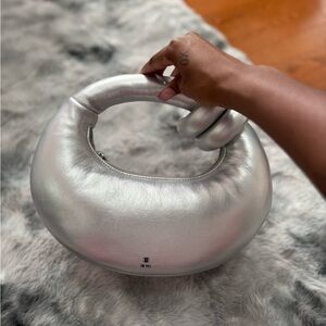 JW PEI Silver Clutch